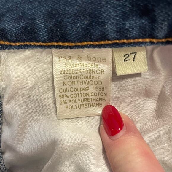 Rag & Bone Denim – Slim Fit, Premium Stretch, Sz 27, Designer - Picture 7 of 7